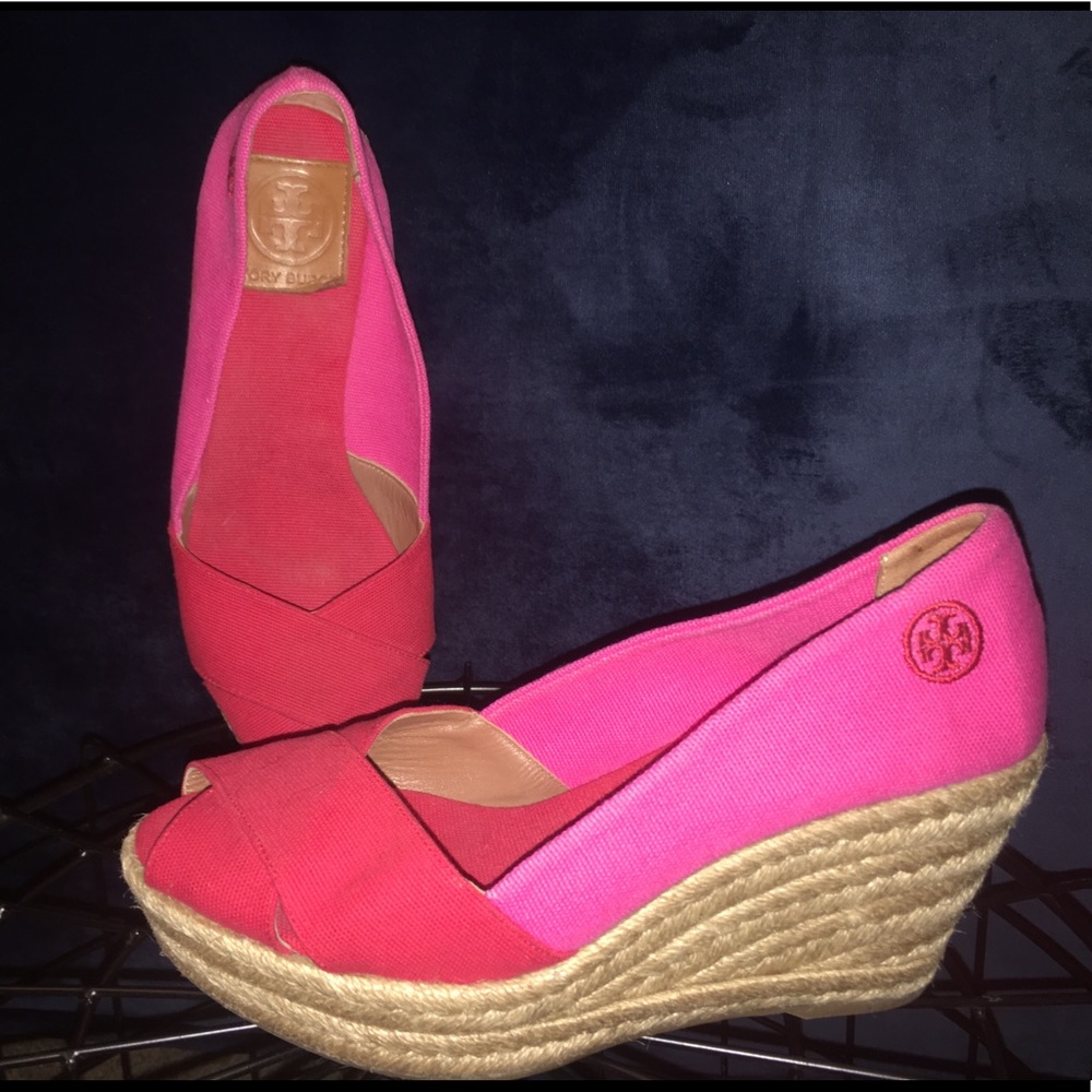 Tory Burch Filipa Espadrille Wedge - size 7B